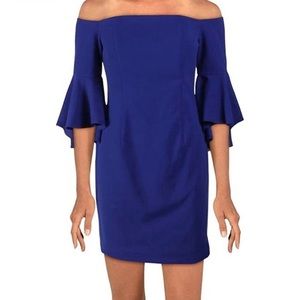 Calvin Klein Off-Shoulder Sheath Dress